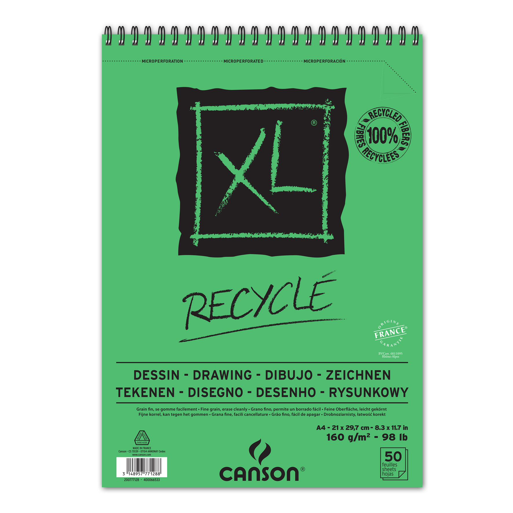 Al Spirale 50fl Xl A4 160g Recycle