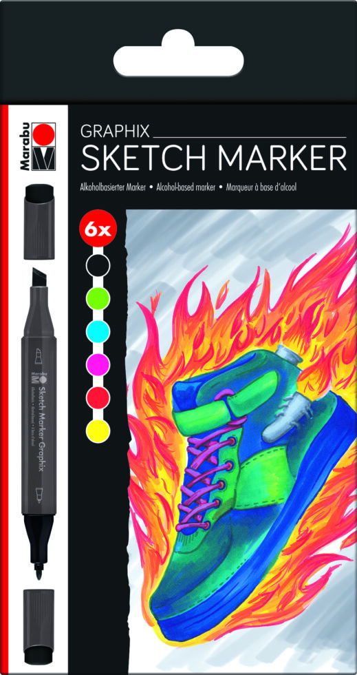 Marabu Sketch Marker 6er Set Alpha Robot Du Path.indd